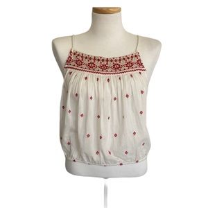 Free People Embroidered Blouse Size Small